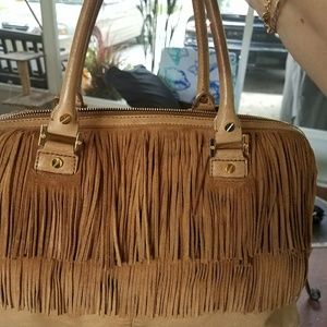Tory Burch Cream and Tan Tote Bag